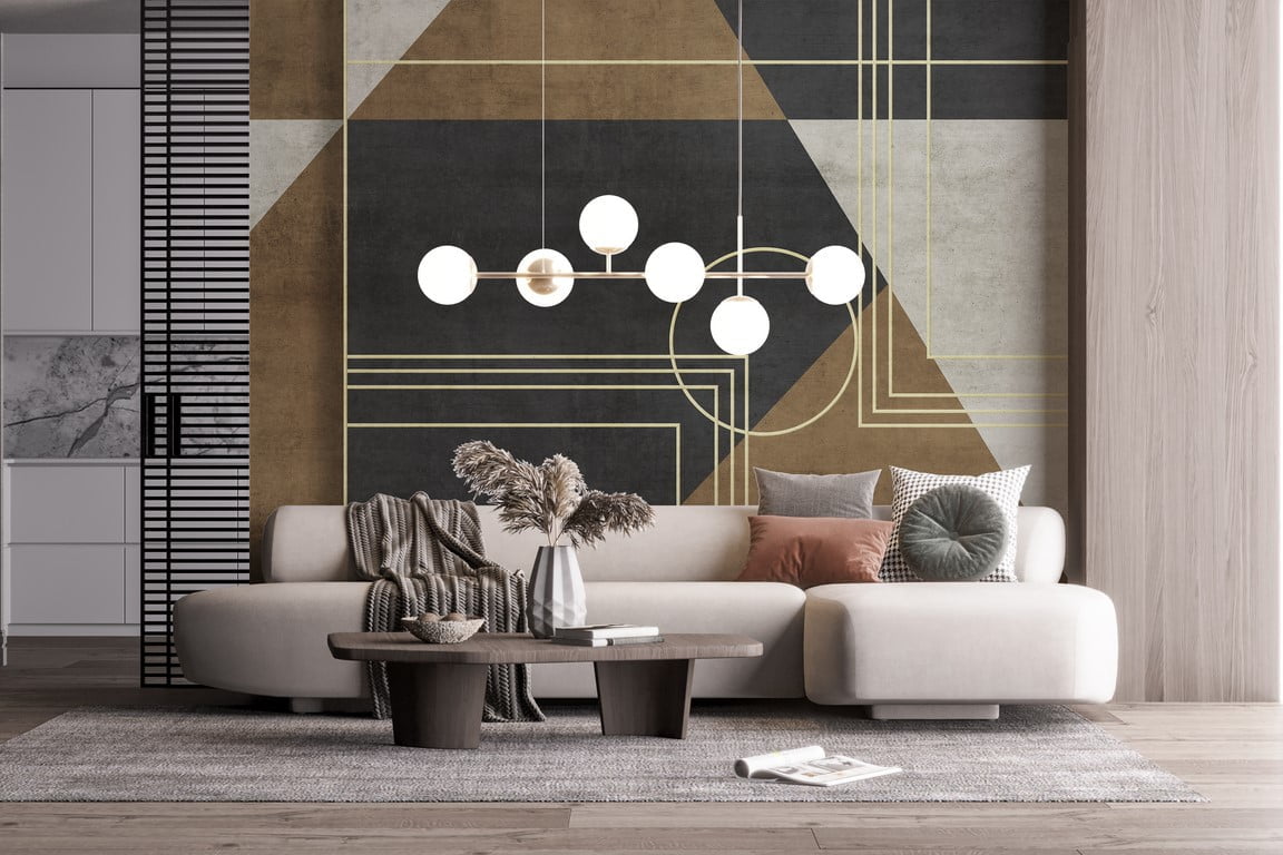 Geometriniai žavesio tapetai