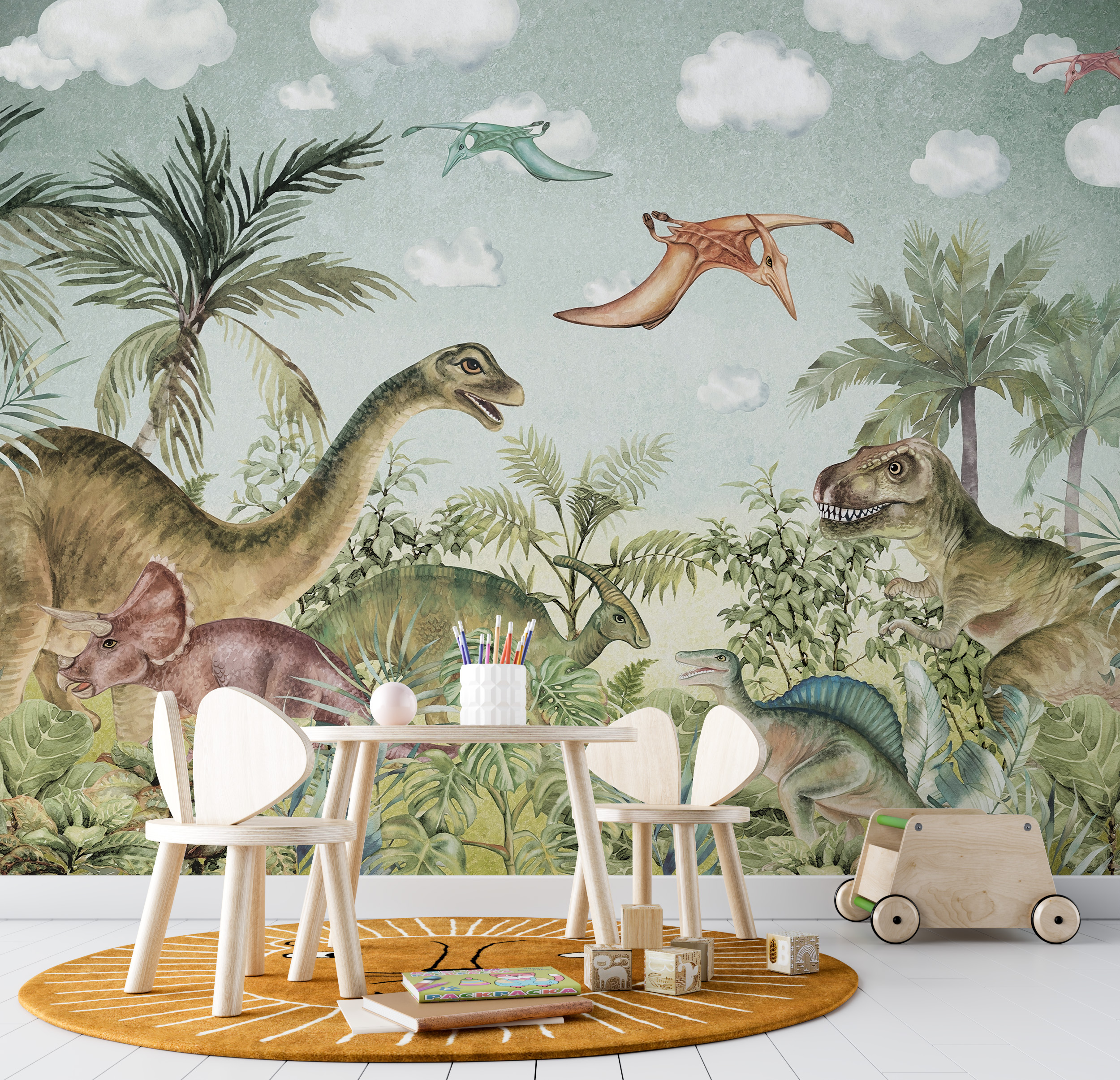 Freska "Dinozaurų pasaulis