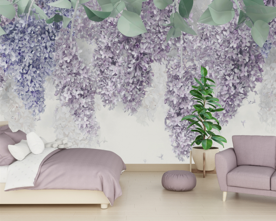 Sienų tapyba Kabantys Lilac