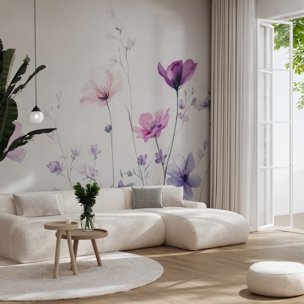 Fototapetai Purpurinio lauko šnabždesiai