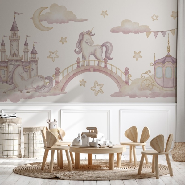 Fototapetai Svajonių Vienaragių Pilis