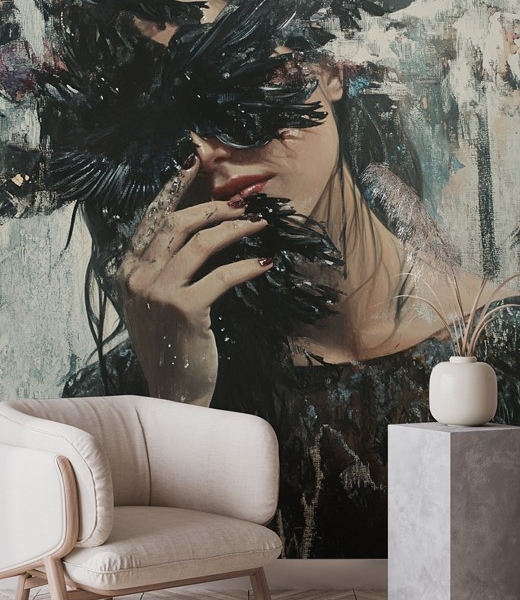 Fototapetai Juodieji paslapties sparnai