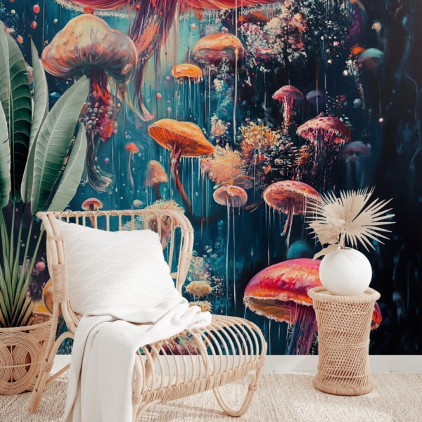 Fototapetai Grybų švytėjimas