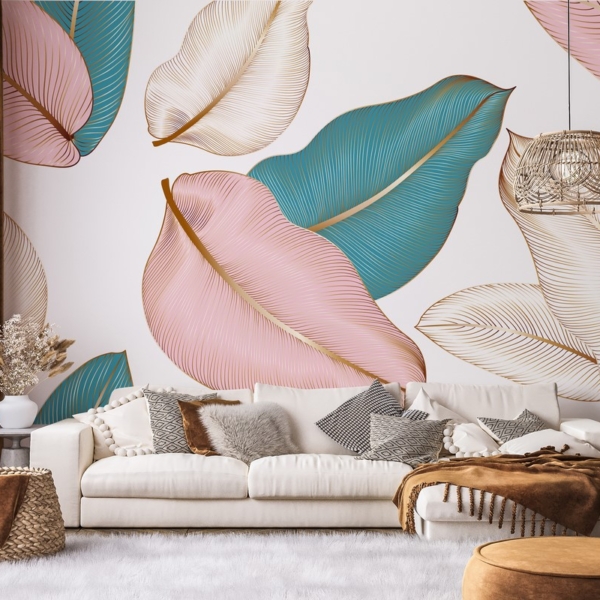 Fototapetai Auksiniai fantazijos lapai