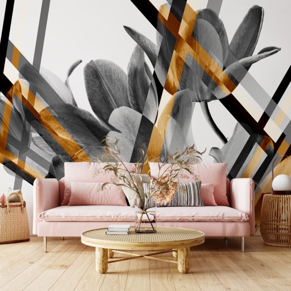 Fototapetai Geometrinės gėlės