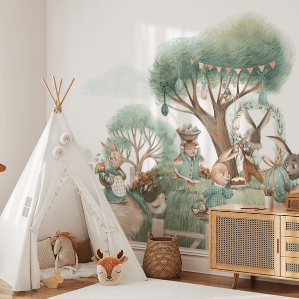 Fototapetai Velykų zuikiai