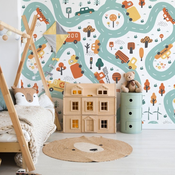 Fototapetai Miestas ant ratų