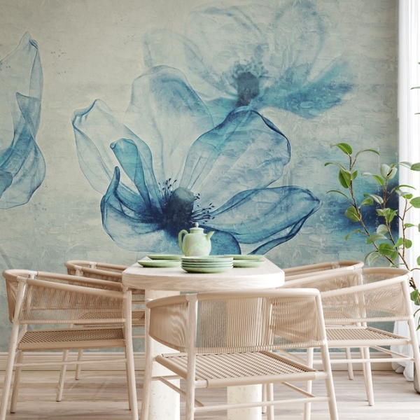 Fototapetai Mėlynos gėlės