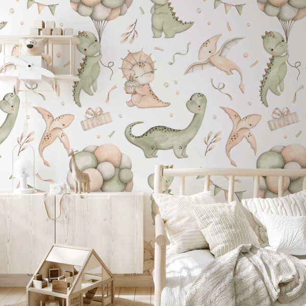 Fototapetai Dinozaurai vakarėlyje