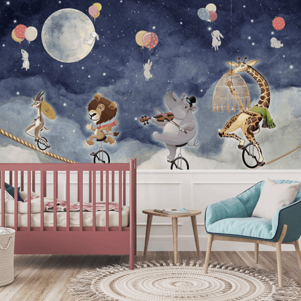 Fototapetai Cirko naktis virš debesų