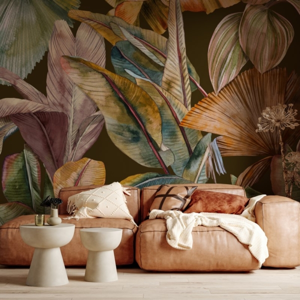 Fototapetai Spalvingi egzotiški lapai