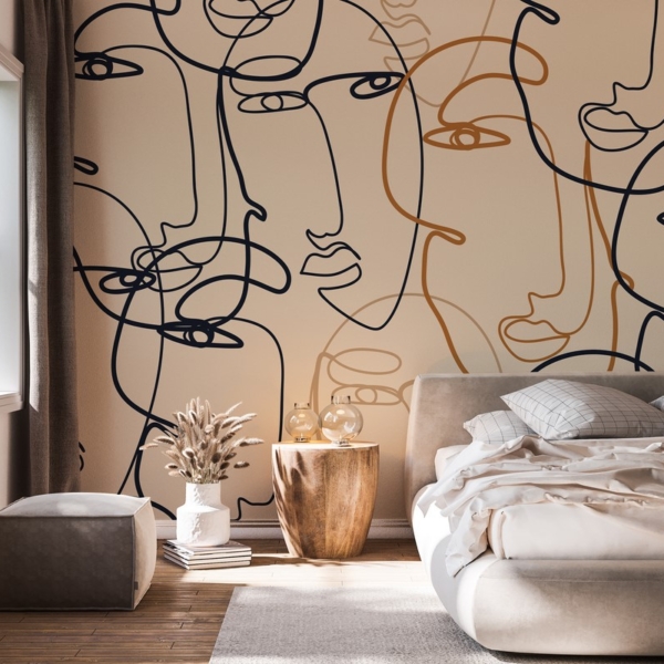 Fototapetai Veidai vienoje linijoje