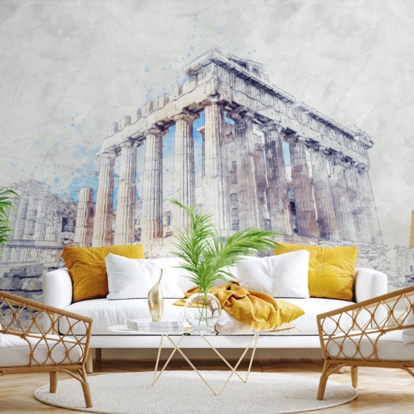 Fototapetai Nudažytas Akropolis