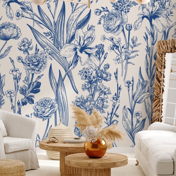 Fototapetai Mėlynos gėlės