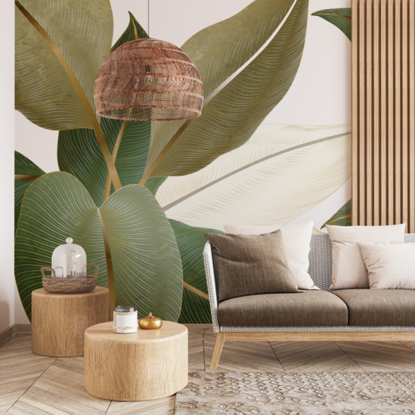 Fototapetai Žavingi lapų tapetai