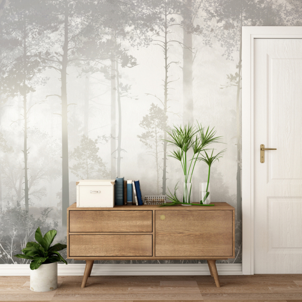 Fototapetai Migloto miško nuotraukų tapetai