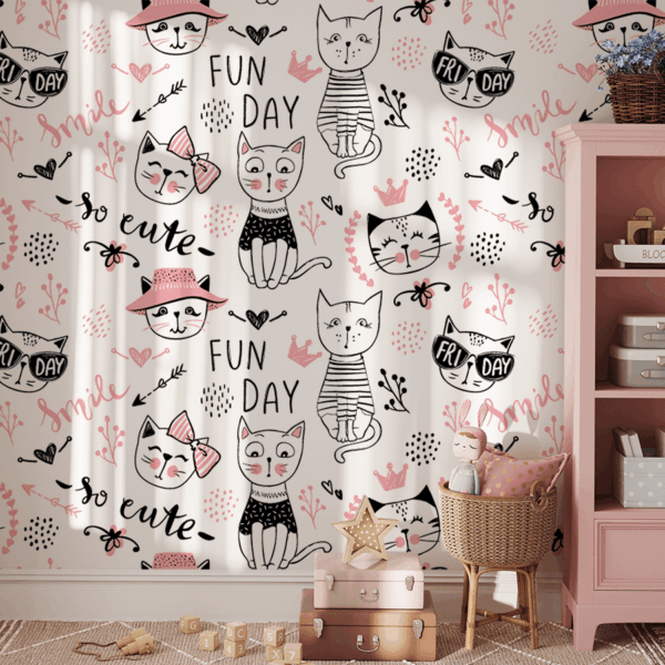 Fototapetai Katės džiaugsmo pasaulis