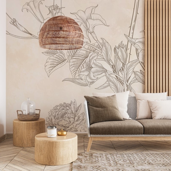 Fototapetai Minimalizmo grožis smėlio spalvos