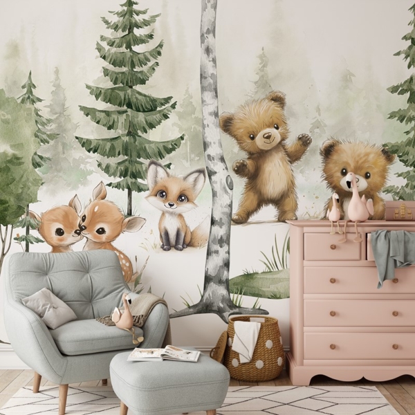 Fototapetai Miško pasaka apie draugystę