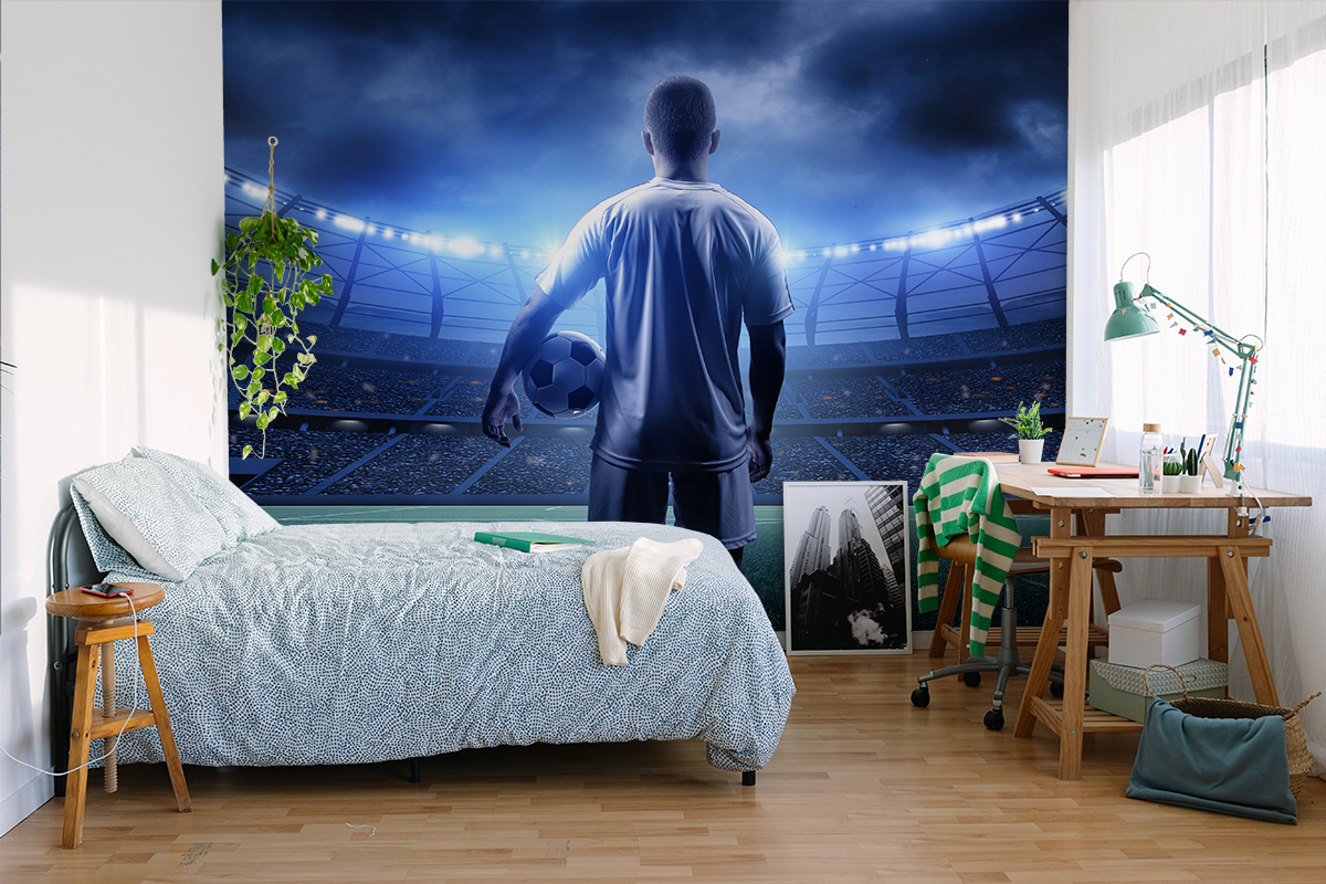 Fototapetai Futbolininkas stadione