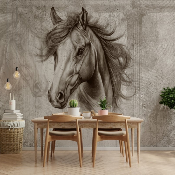 Fototapetai Didingas arklys