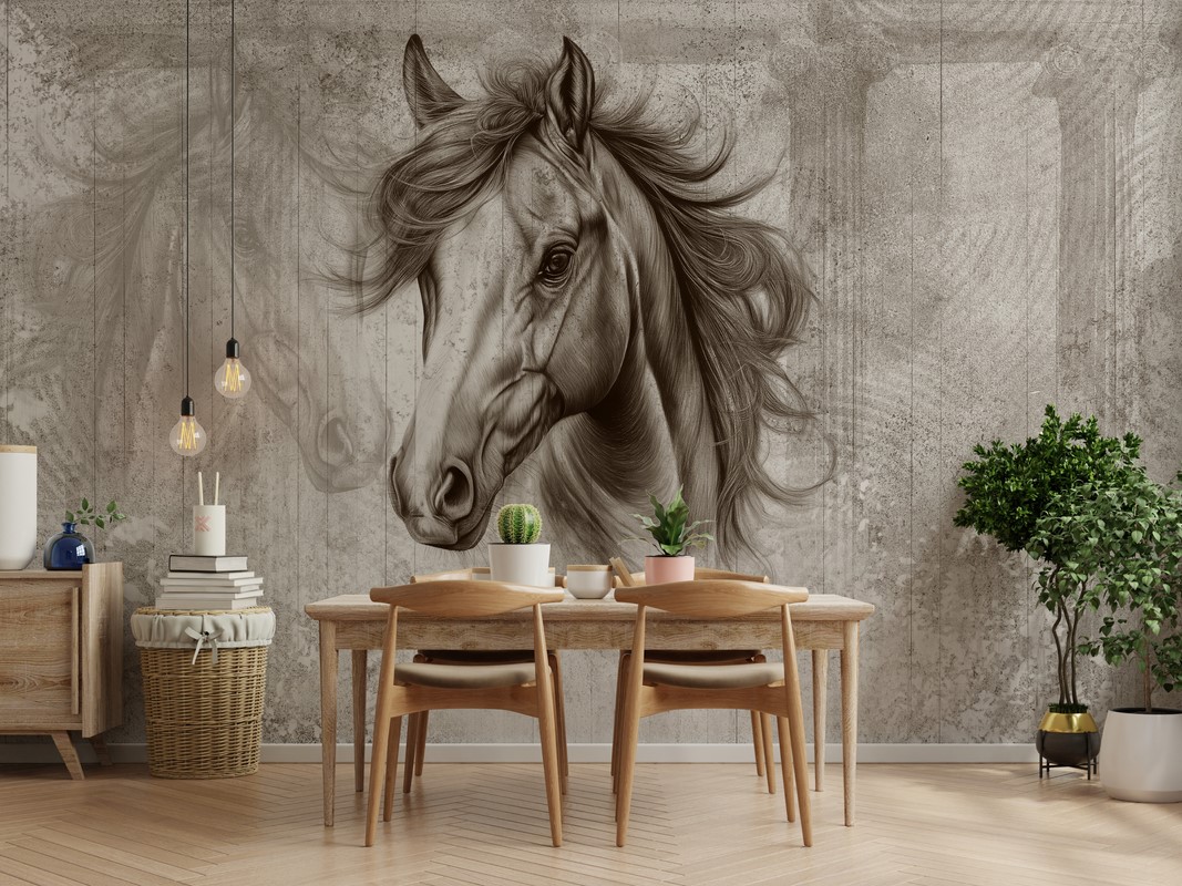 Fototapetai Didingas arklys