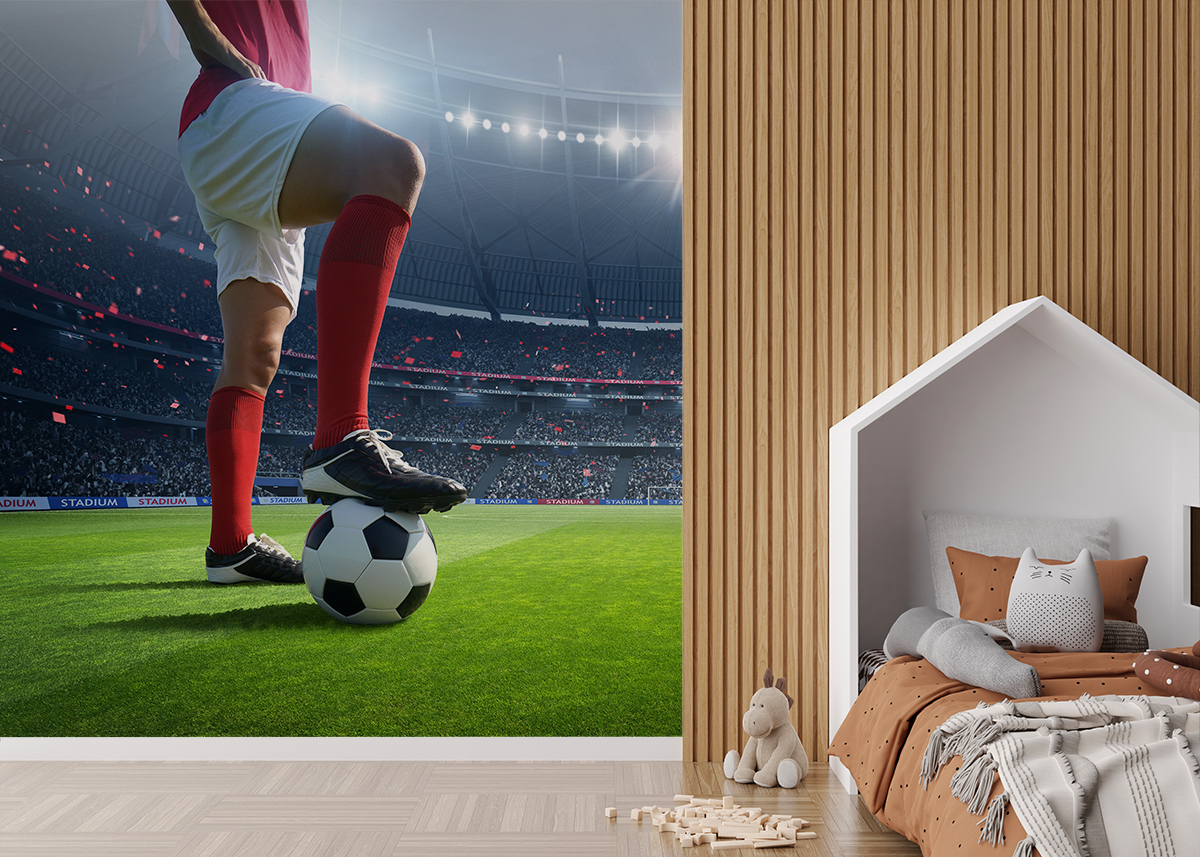 Fototapetai Futbolininkas ant vejos