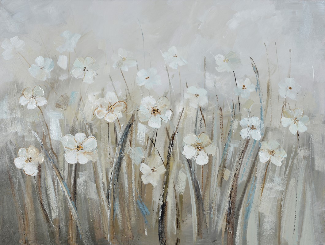 A,Piece,Of,Grass,,Small,Flowers,,Home,Hanging,Picture,,Oil