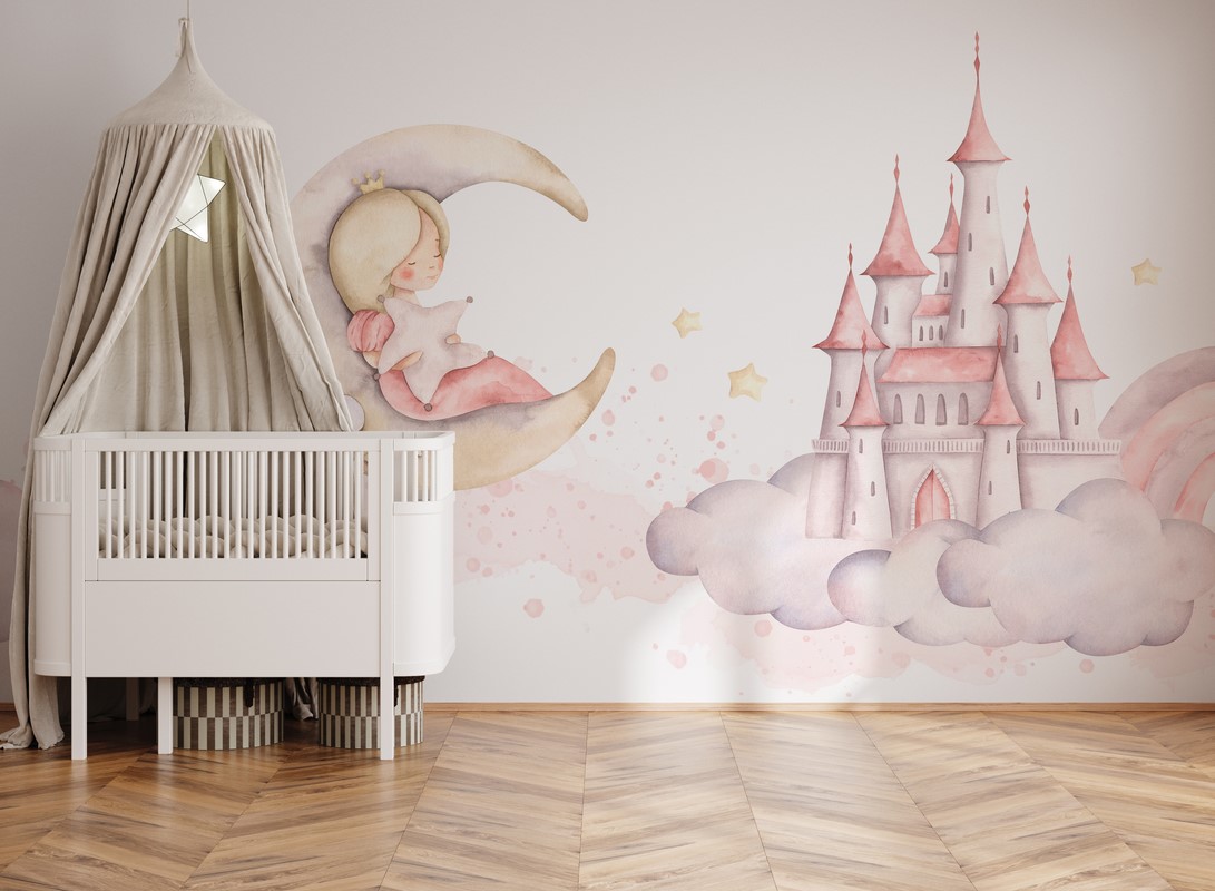 Fototapetai Princesė ant mėnulio