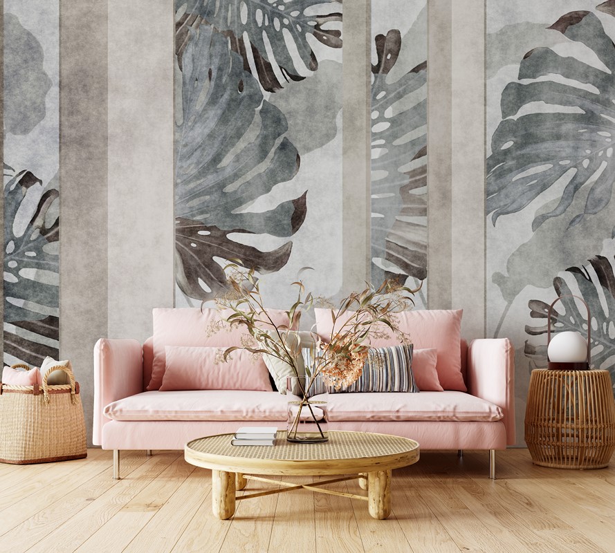 Fototapetai Monstera abstrakcijoje