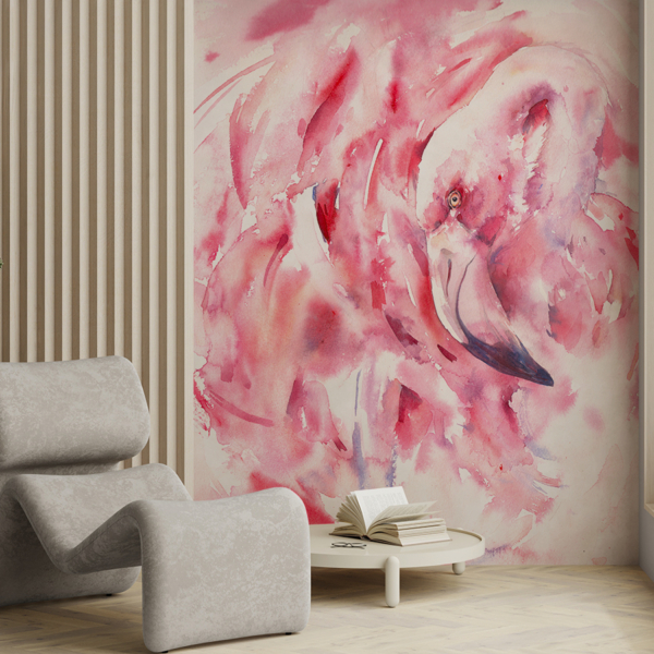 Fototapetai Rožinis flamingas