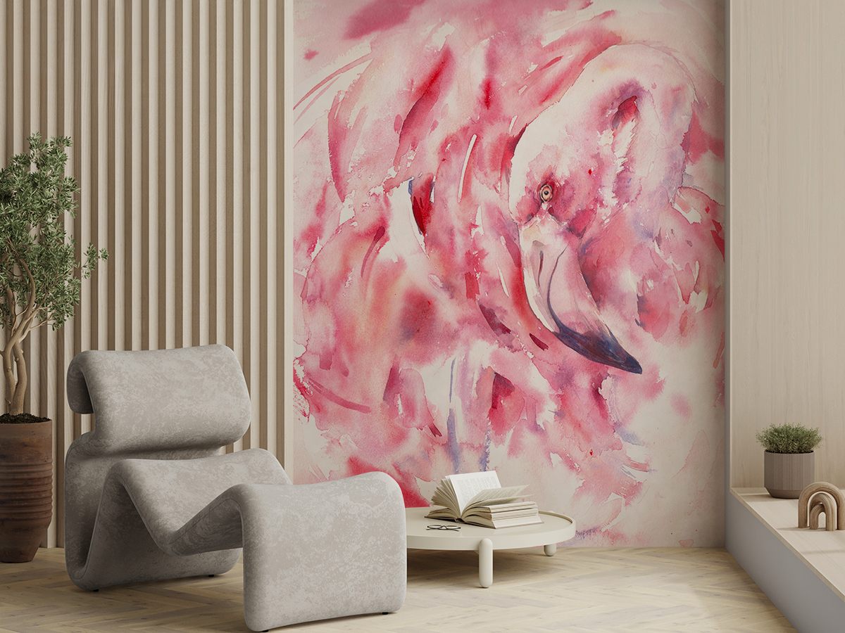 Fototapetai Rožinis flamingas