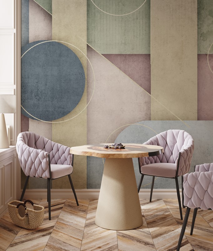 Fototapetai Spalvinga geometrija