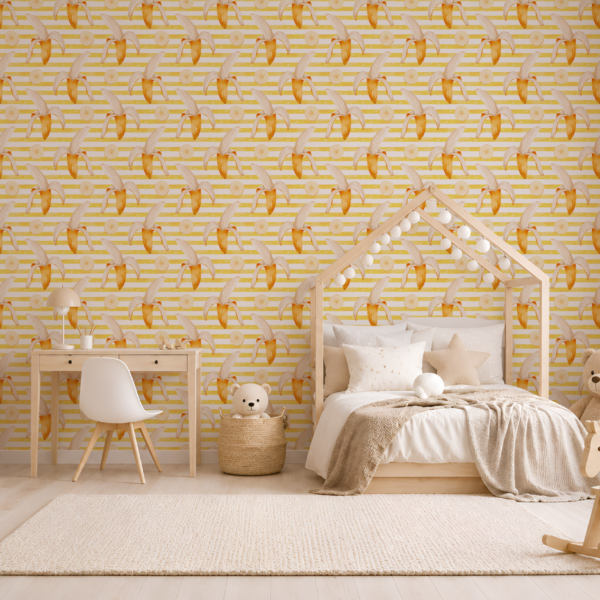 Fototapetai Bananai ant geltonų juostelių