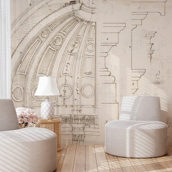 Fototapetai Architektūrinis eskizas