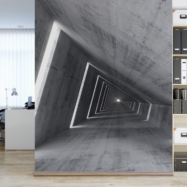 Fototapetai Betono koridorius 3D