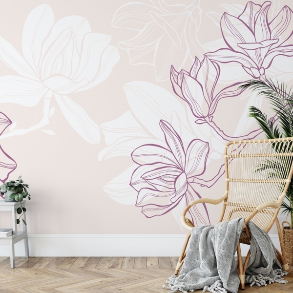 Fototapetai Magnolijos kontūre