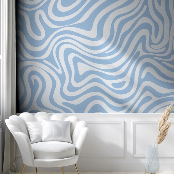 Fototapetai Švelnios geometrinės bangos