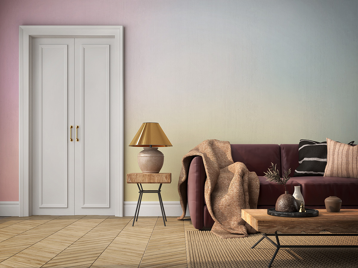 Fototapetai Pastelinio švytėjimo ombre tapetai