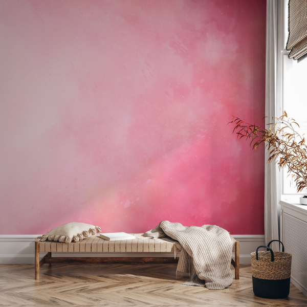 Fototapetai Rožinė akvarelės ombre