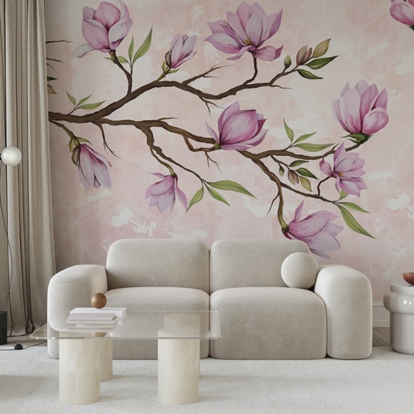 Fototapetai Rožinės magnolijos