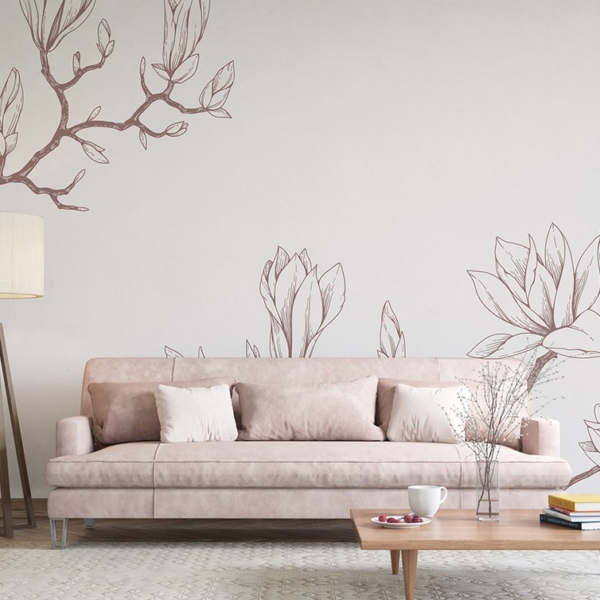 Fototapetai Nupieštos magnolijos