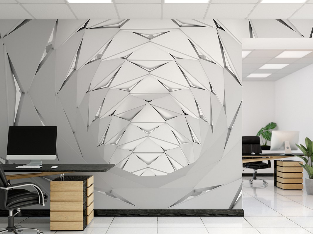 Fototapetai Sidabrinis tunelis 3D