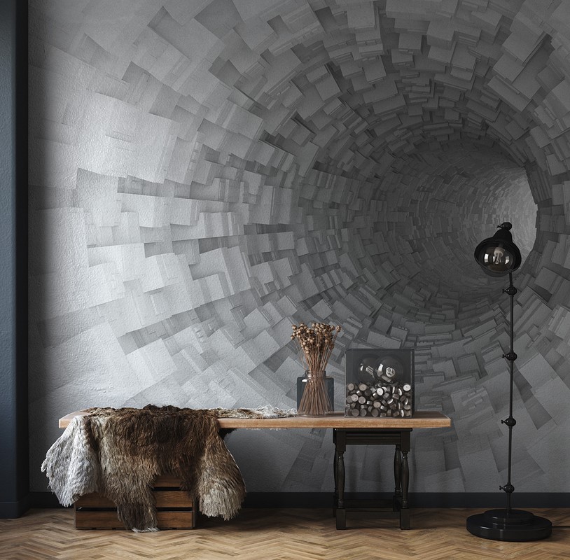 Fototapetai 3D tunelis