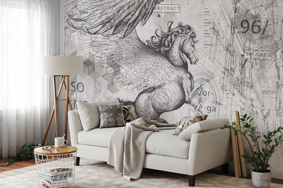 Fototapetai Pegasas – sparnuotas arklys