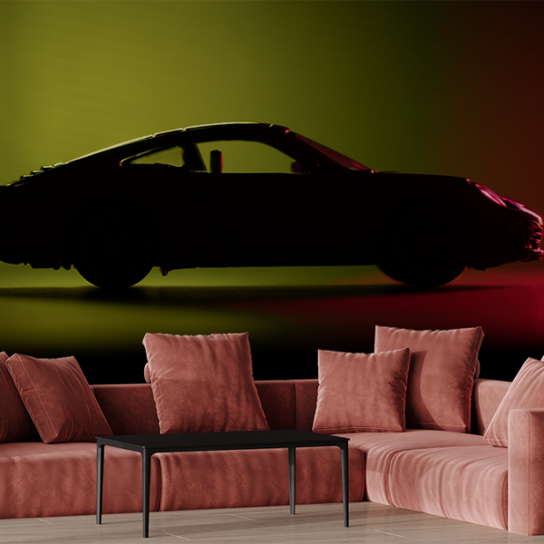Fototapetai Sportinis automobilis šešėlyje