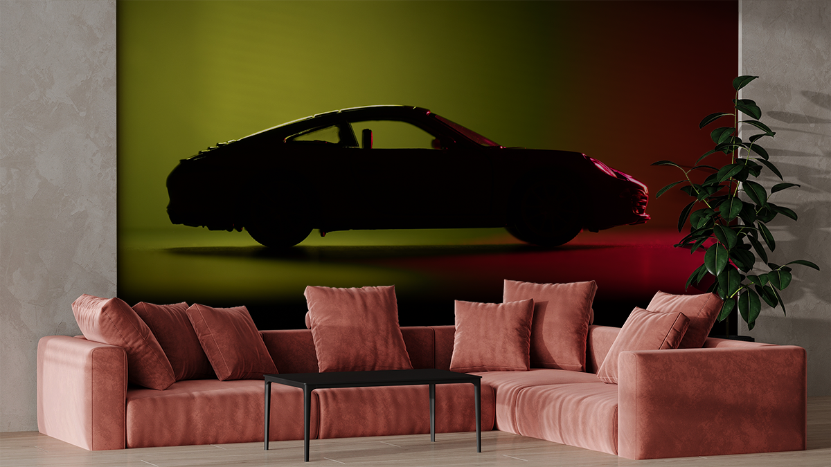 Fototapetai Sportinis automobilis šešėlyje